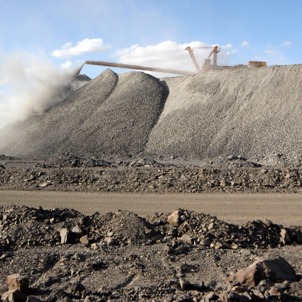 A mining machine in Inner Mongolia.