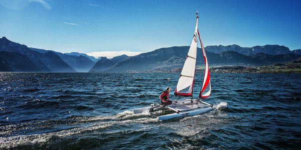 XCAT Sailboat on lake