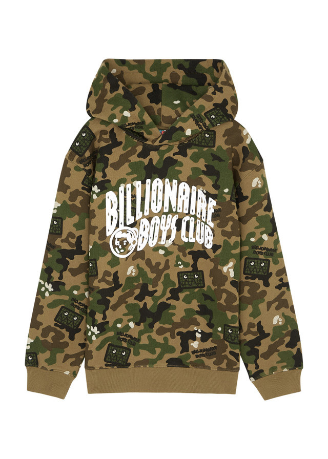 BILLIONAIRE BOYS CLUB Camo Arch hooded cotton sweatshirt