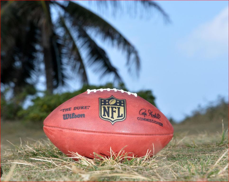 Football with Palm Tree