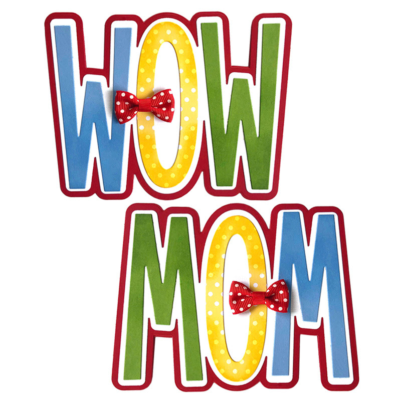 Image of WOW / MOM A2 Shaped Card Fold-it Die Set