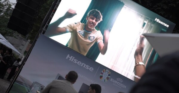 Hisense set up the football fan zone in Paris during UEFA EURO 2024™