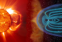 image of sun earth interaction in space