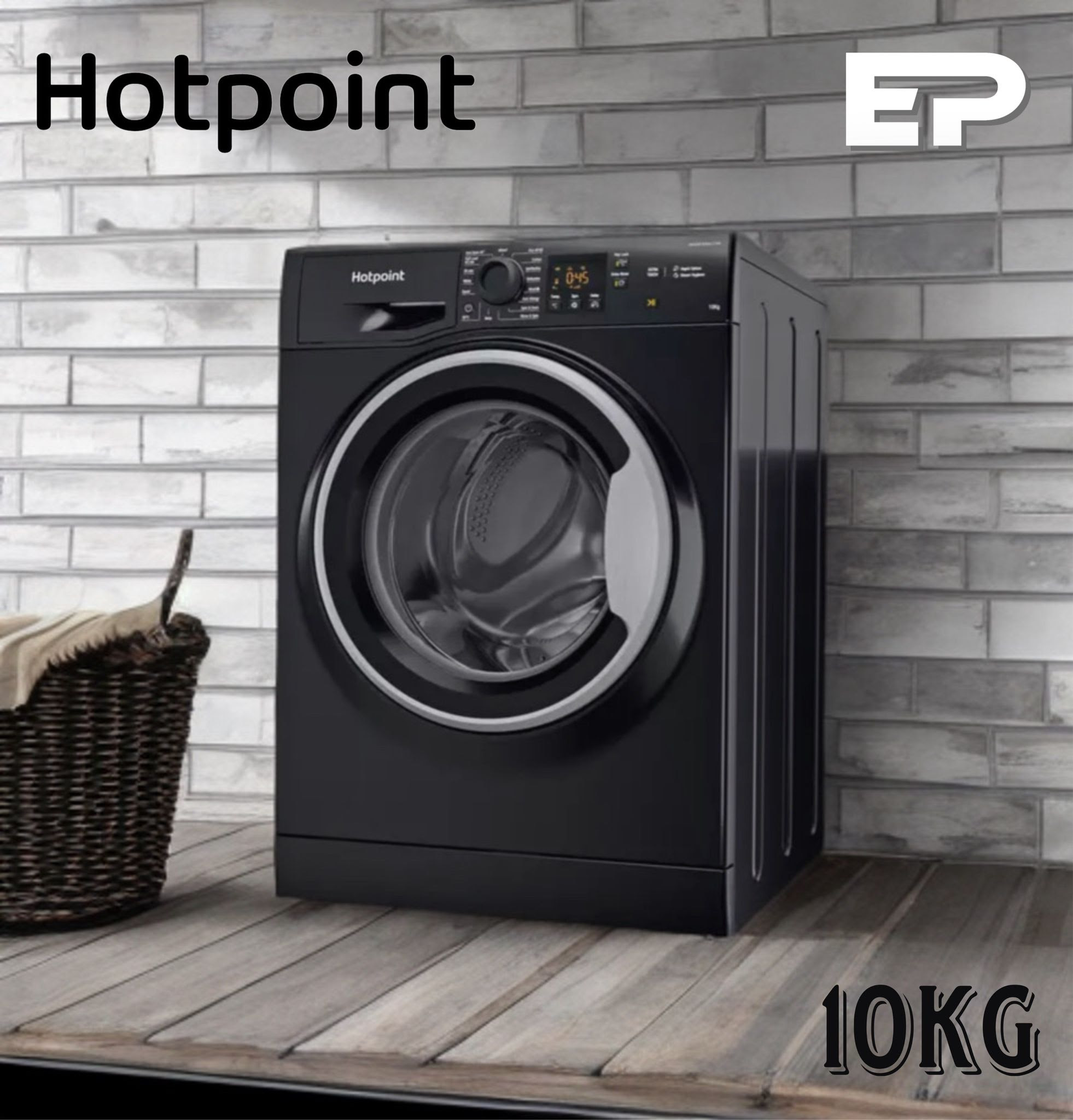 Image of WIN A HOTPOINT10KG WASHING MACHINE WITH 1400 RPM - BLACK