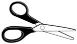 Scissors for braided line