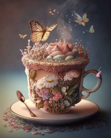 Coffee-Butterflies-Flowers