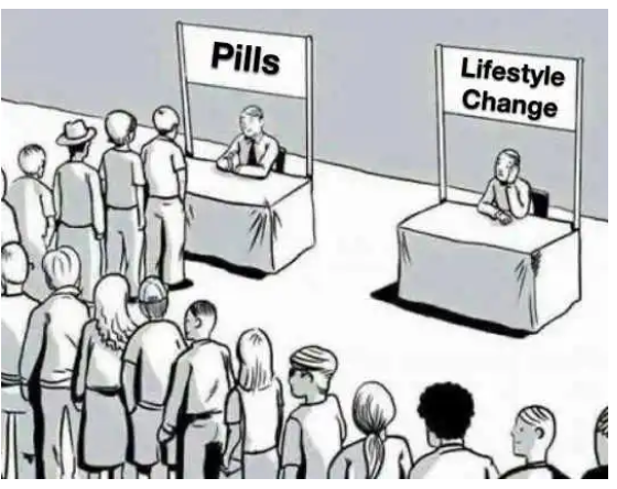 Cartoon showing how people are lazy.