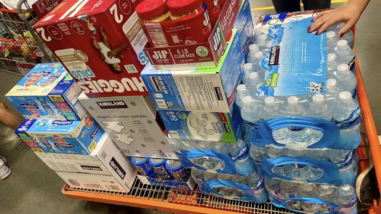 Supplies collected by the Mountain Mule Packer Ranch to distribute.