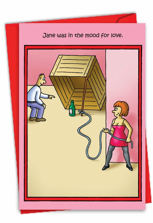 Hysterical Valentine's Day Paper Card by Stan Eales from NobleWorksCards.com - Mood For Love