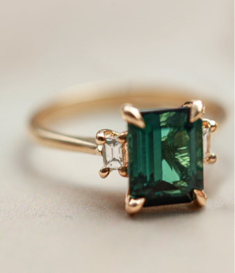 Hero 1ct Green Tourmaline Ring