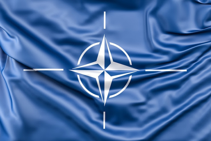 Free Photo flag of nato