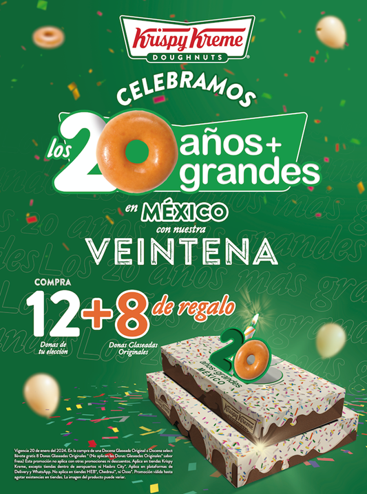 Krispy Kreme cumple 20 años en México