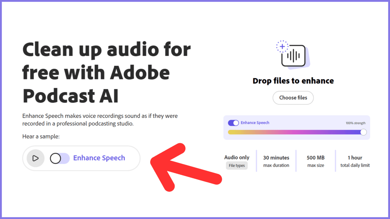 Studio-quality audio in seconds with AI
