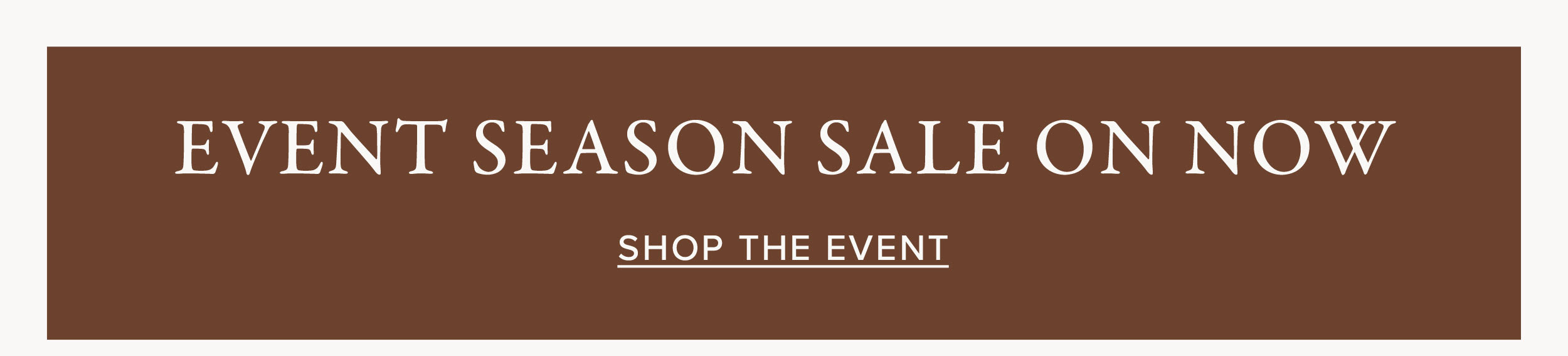 Event Season Sale On Now