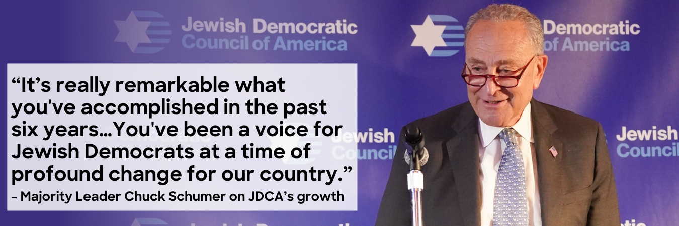 Senate Majority Leader Chuck Schumer at JDCA's Leadership Summit