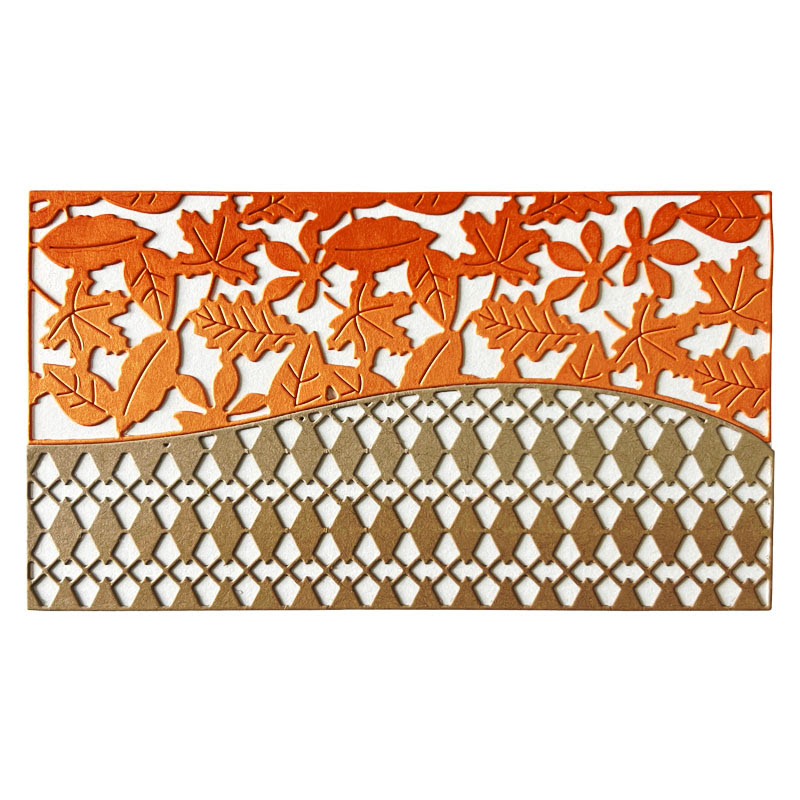 Image of Fall Mini Slimline Double Background Die