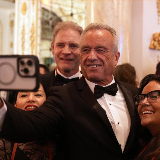 Robert F. Kennedy Jr. arrives before President-elect Donald Trump speaks during an America First Policy Institute gala at his Mar-a-Lago estate, Thursday, Nov. 14, 2024, in Palm Beach, Fla. (AP Photo/Alex Brandon)