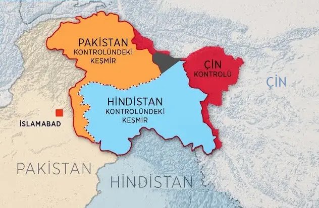 ngiltere'den bamszln kazanan Pakistan-Hindistan snrndaki Kemir Blgesi