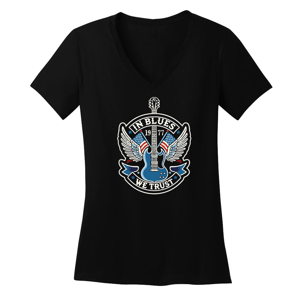 Image of In Blues We Trust SG Guitar V-Neck (Women)