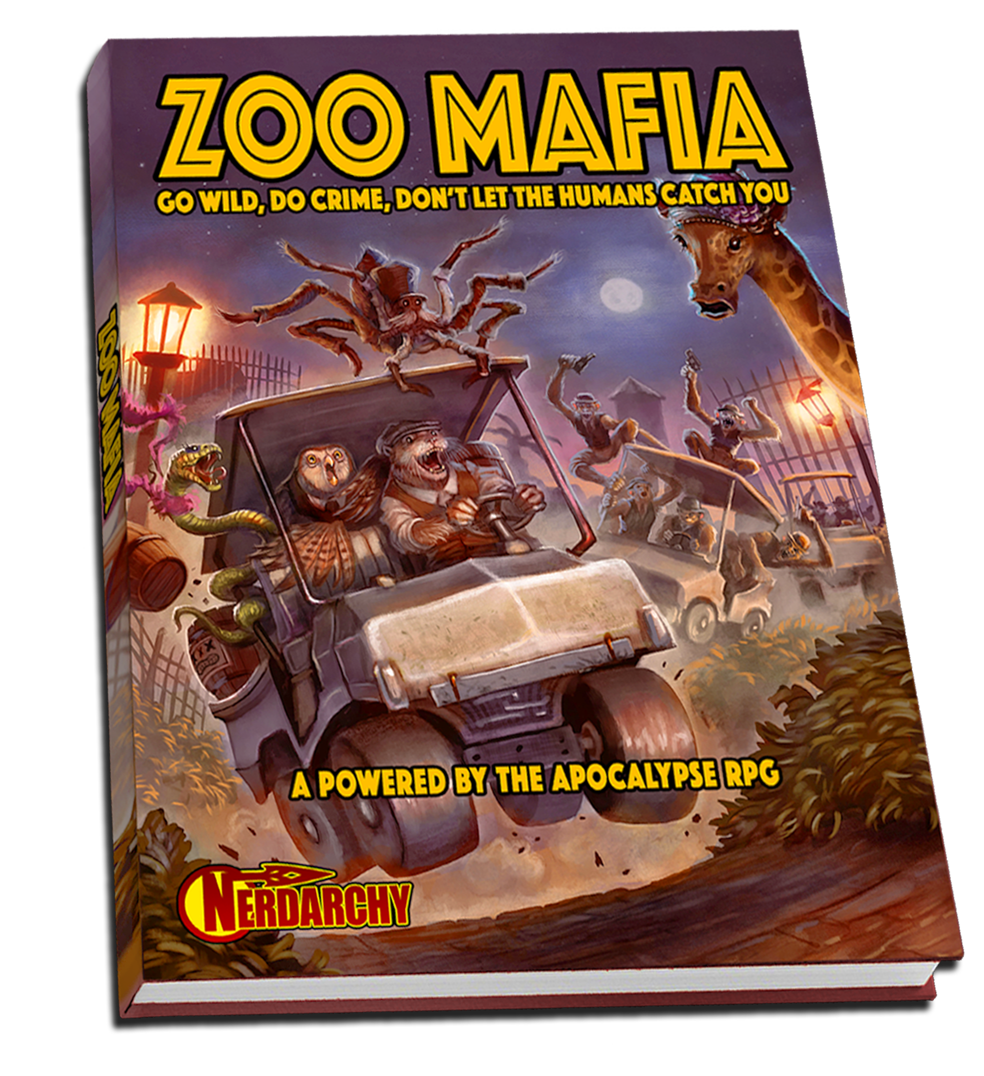 Cover to the TTRPG Zoo Mafia