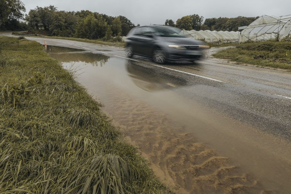 Routes coupées, éboulements, caves inondées... Le nord de l'Isère touché par des pluies diluviennes