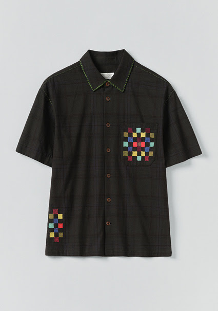Overdyed Hand Embroidered Shirt