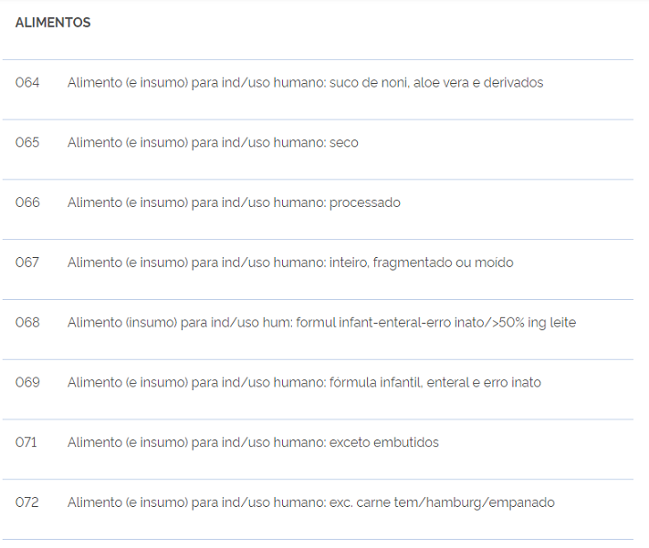 ALIMENTOS ANVISA