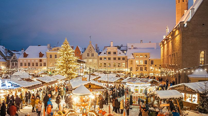 Mercado navideño en Tallín