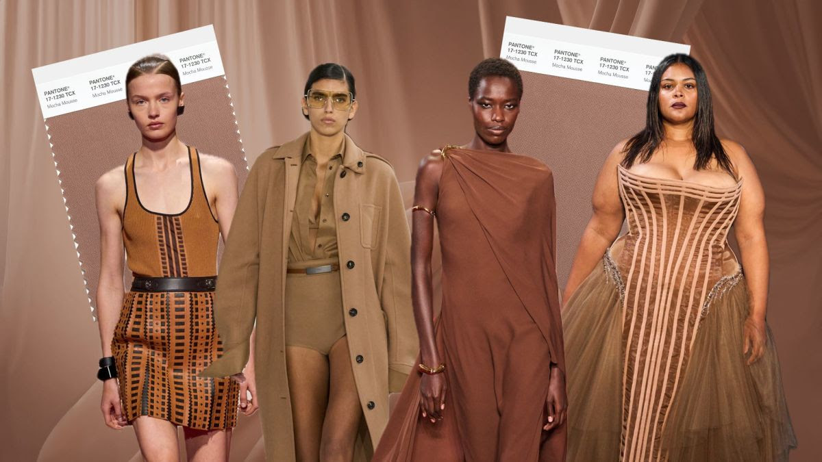 How to Wear 'Mocha Mousse,' Pantone's 2025 Color Of The Year