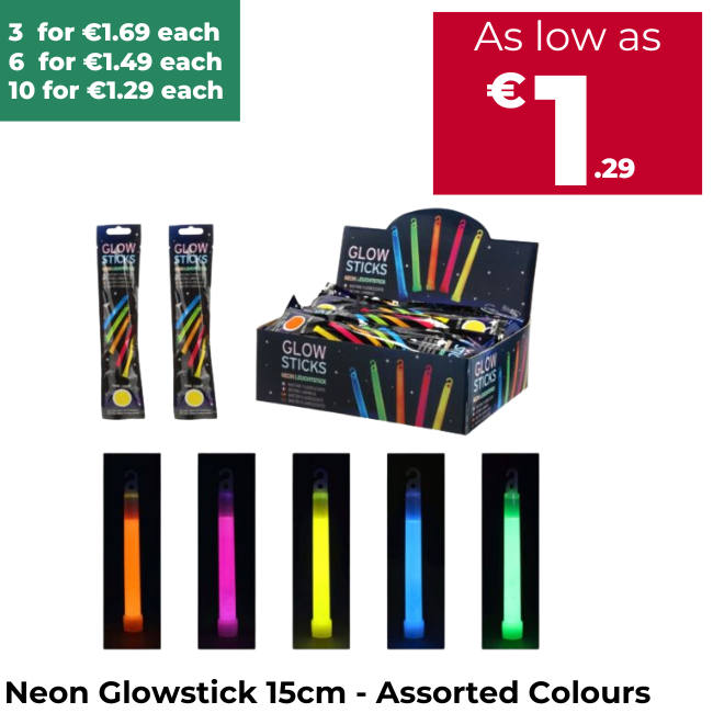 Neon Glowstick 15cm - Assorted Colours