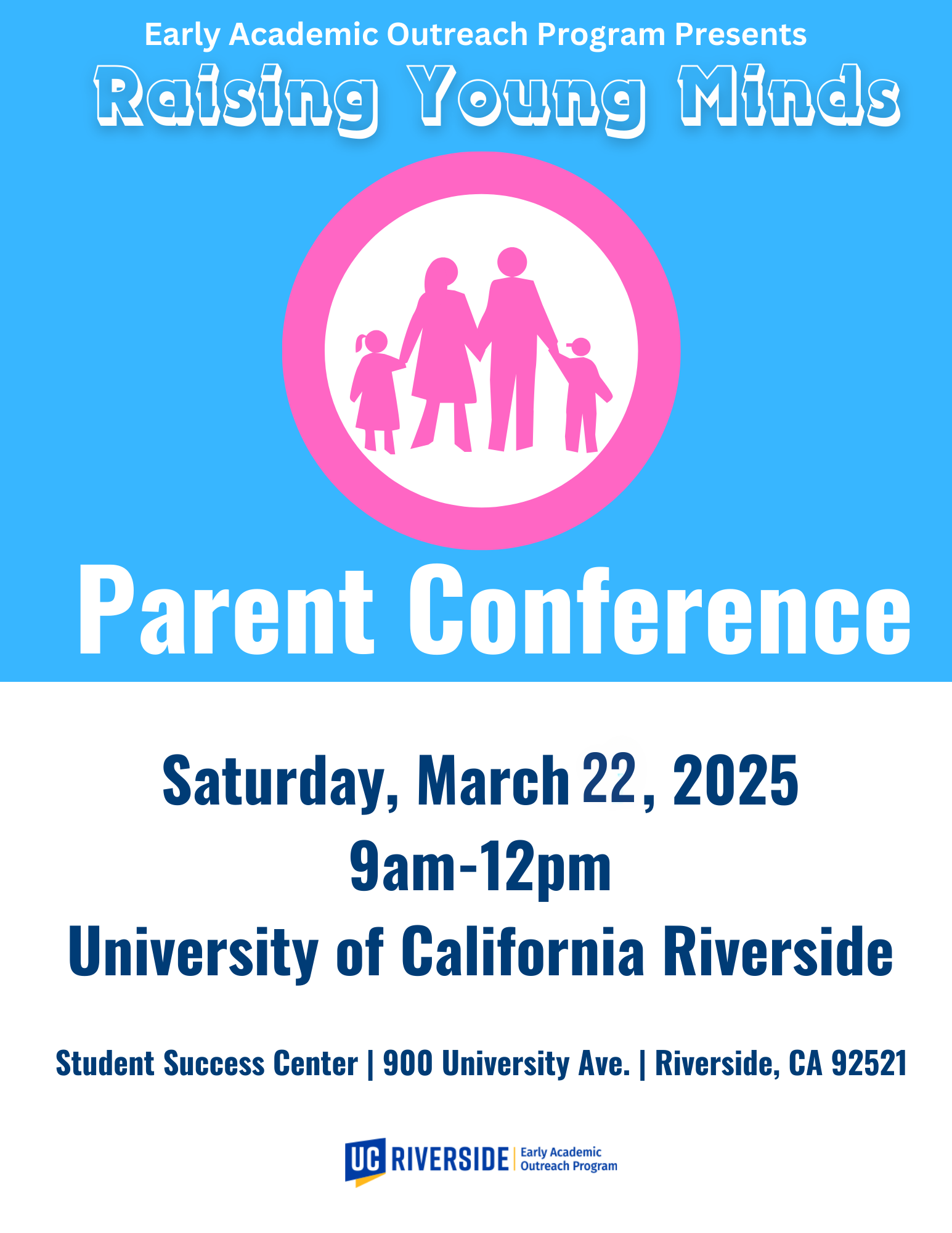 UCR Parent Conference Flyer