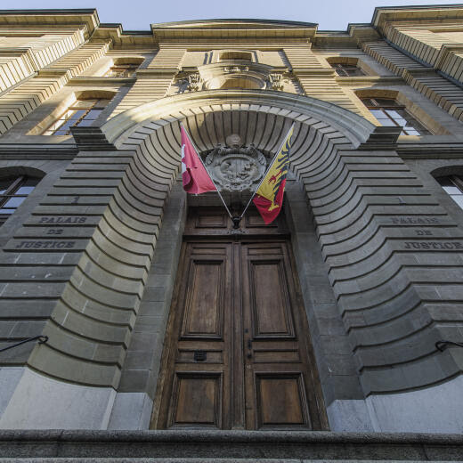 Le Palais de Justice de Genève. 11.2.2023. Eddy Mottaz / Le Temps