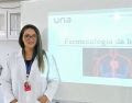 Farmacêutica e professora da Faculdade Una Lafaiete, Karine de Pádua Lúcio.