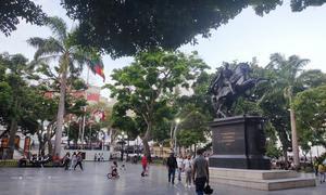 Plaza Bolívar en Caracas, Venezuela.