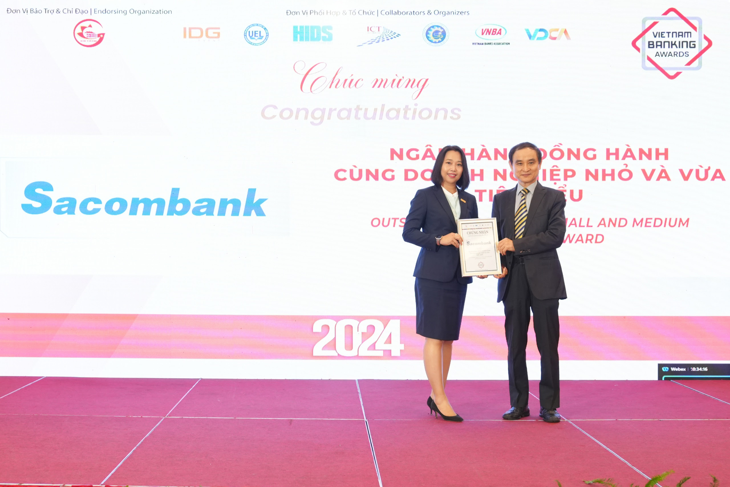 Sacombank liên tiếp 7 năm được vinh danh tại giải thưởng Ngân hàng Việt Nam tiêu biểu - Ảnh 3.