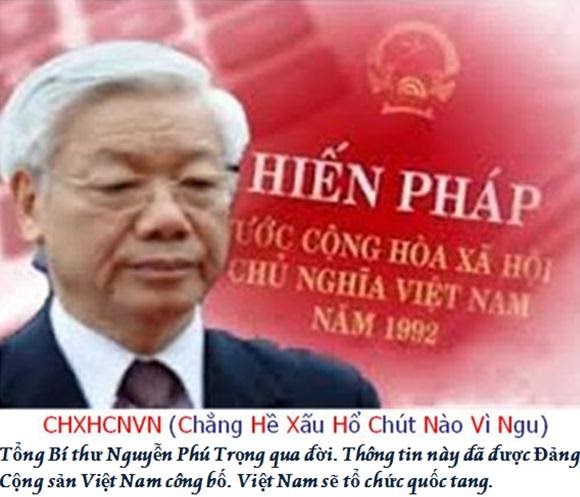 Bm R I P Nguyễn Phú Trọng Chxhcnvn