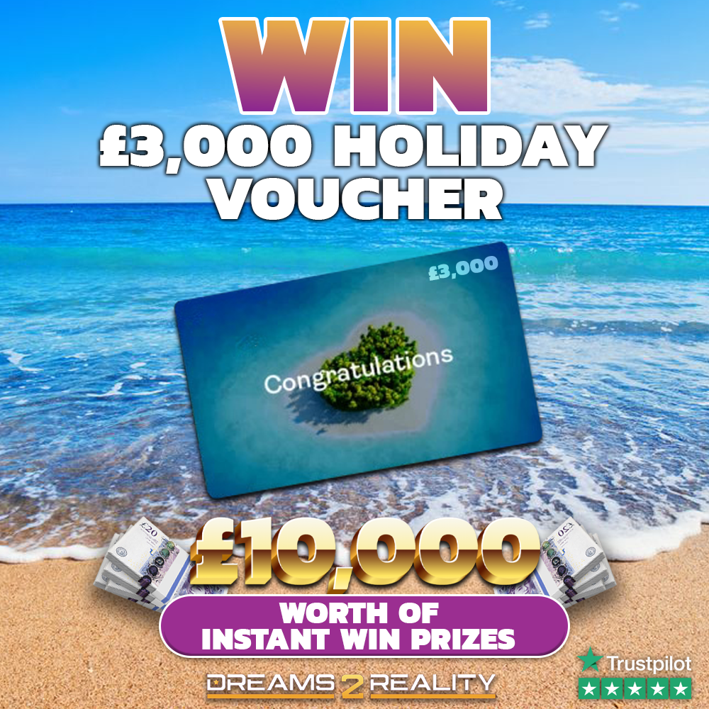 Image of Win a £3,000 Holiday Voucher + £10,000 of Instant Wins #5