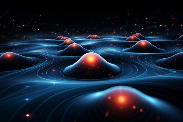 Gravitational Waves Quantum Physics Art