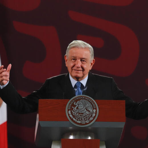 Andres Manuel Lopez Obrador le 28 août 2024 à Mexico.