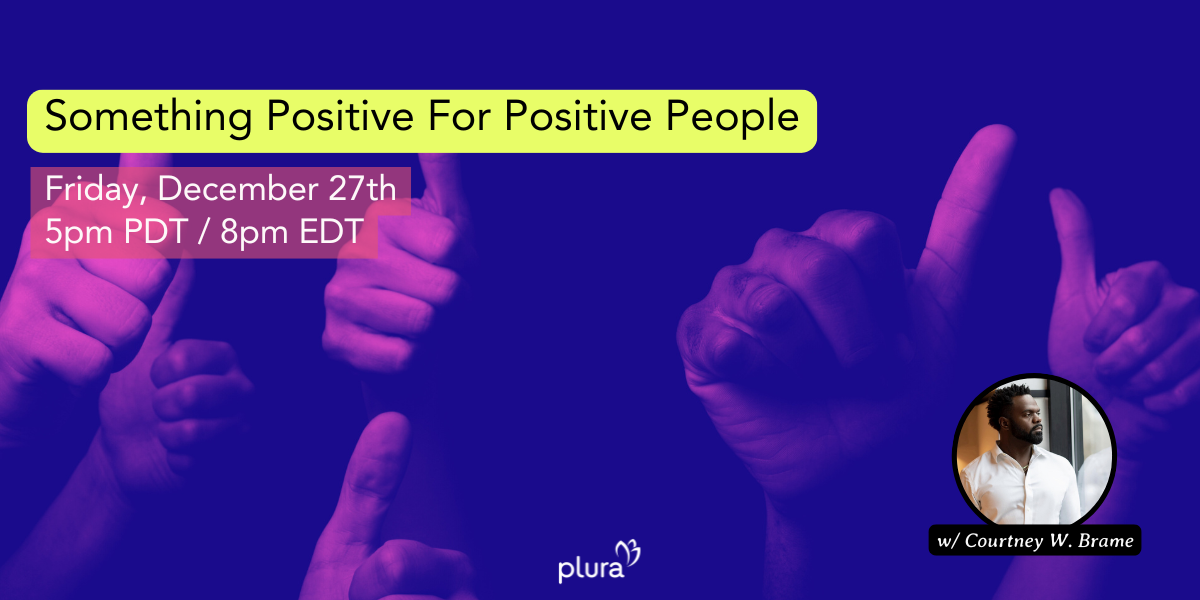 event banner: something positive for positive people