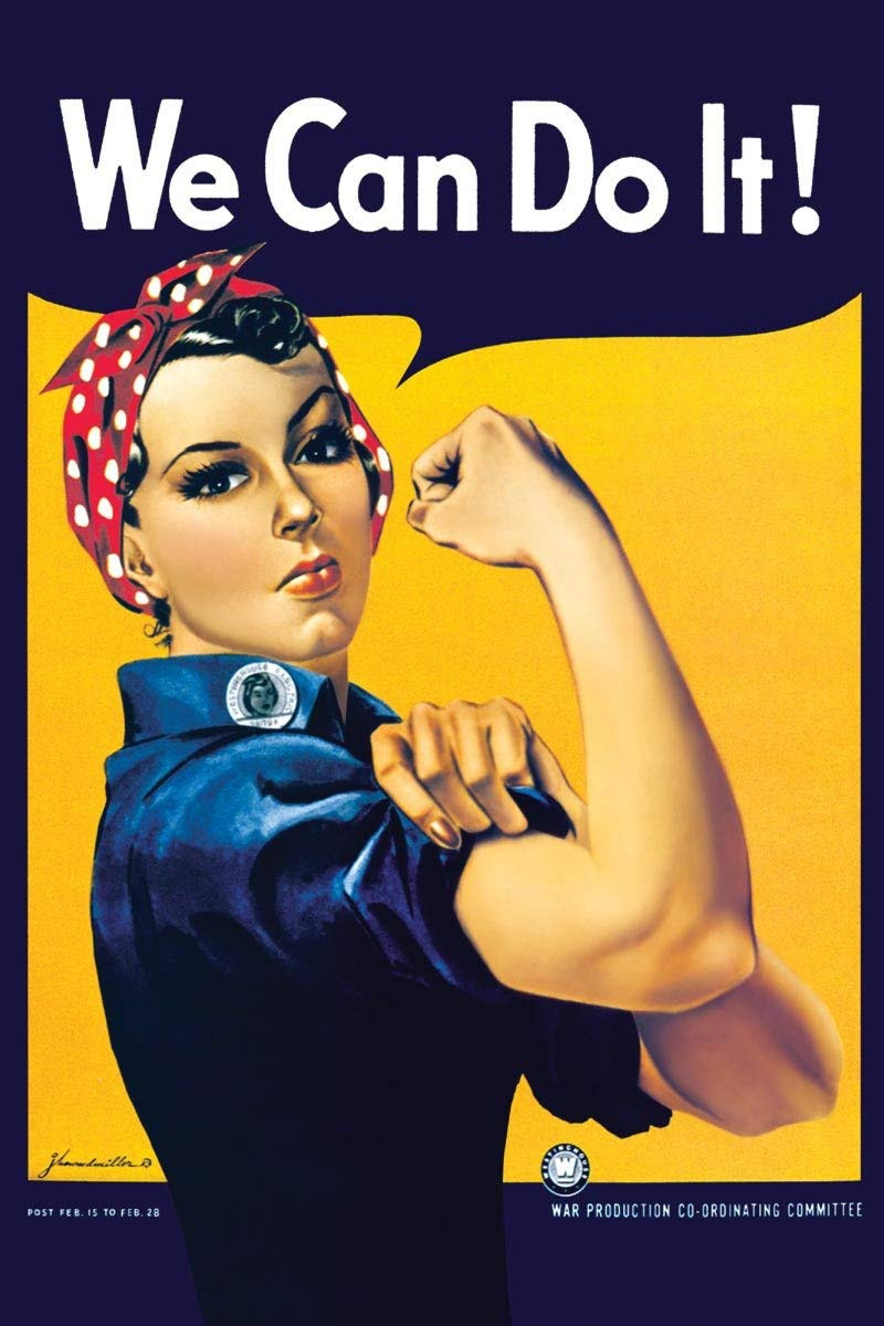 Rosie the riveter poster.