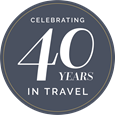 40YearsinTravellogo blueandwhite reversed 9906db06db3cf03c