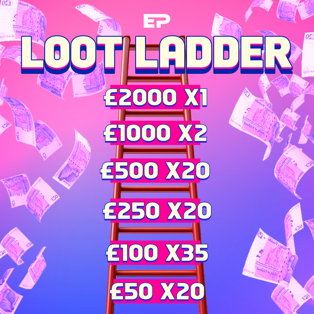 Image of LOOT LADDER £26,000 CASH DRAW £25,000 OF INSTANTS PLUS £1,000 END PRIZE! #3