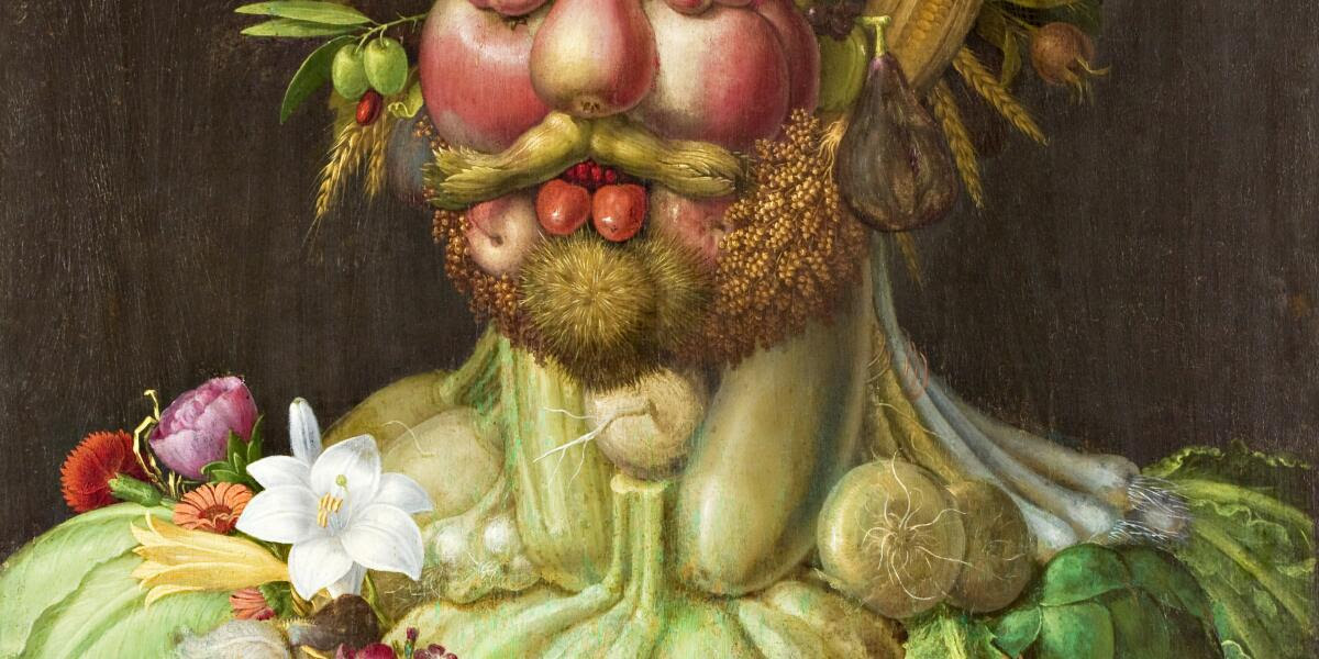 Giuseppe Arcimboldo - Vertumnus (Vertumno), by Artist: Arcimboldo, Giuseppe (1527-93) / Italian. Stockholm, Sweden.