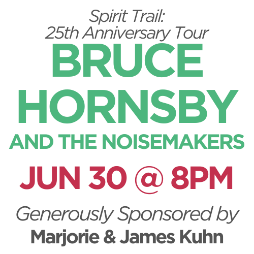Bruce Hornsby, June 30, 8pm