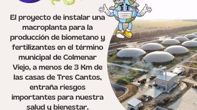 Vecinos de Tres Cantos rechazan instalación de una macroplanta a 