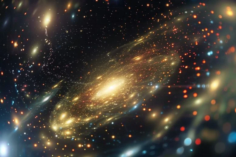 Astrophysics Galaxies Dark Matter Concept Art