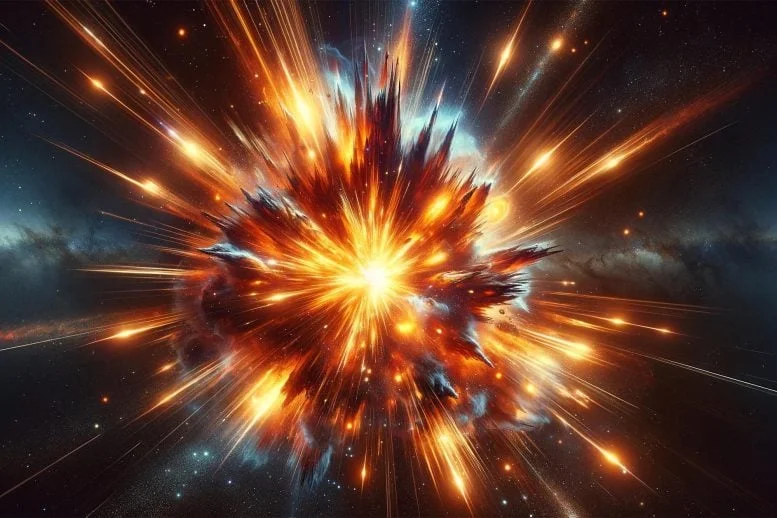 Exploding Star Supernova Art