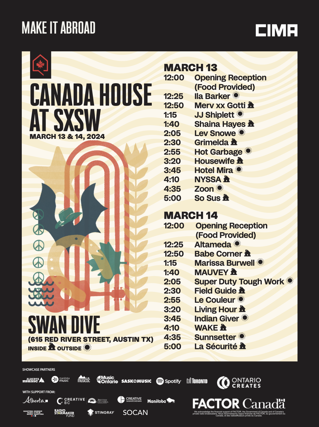 Canada House Announces SXSW 2024 Lineup • WithGuitars