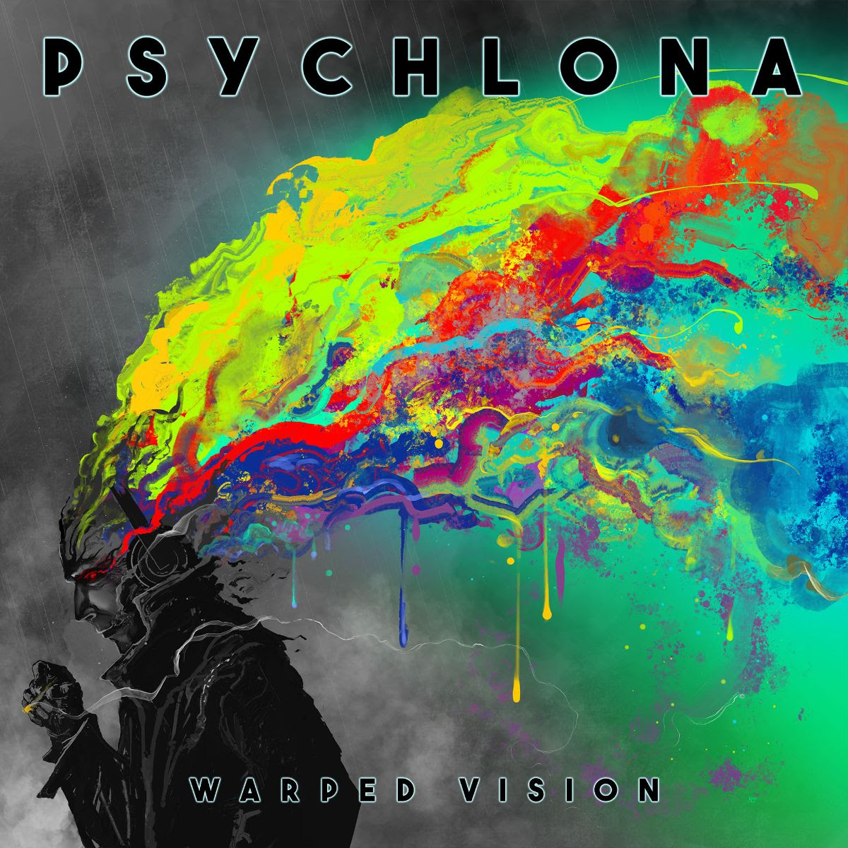 PSYCHLONA album cover "Warped Vision"